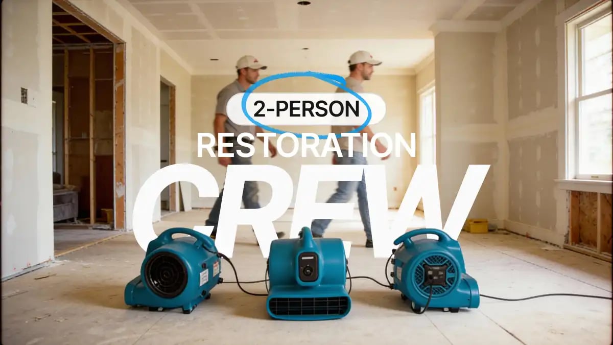 2-person restoration crew