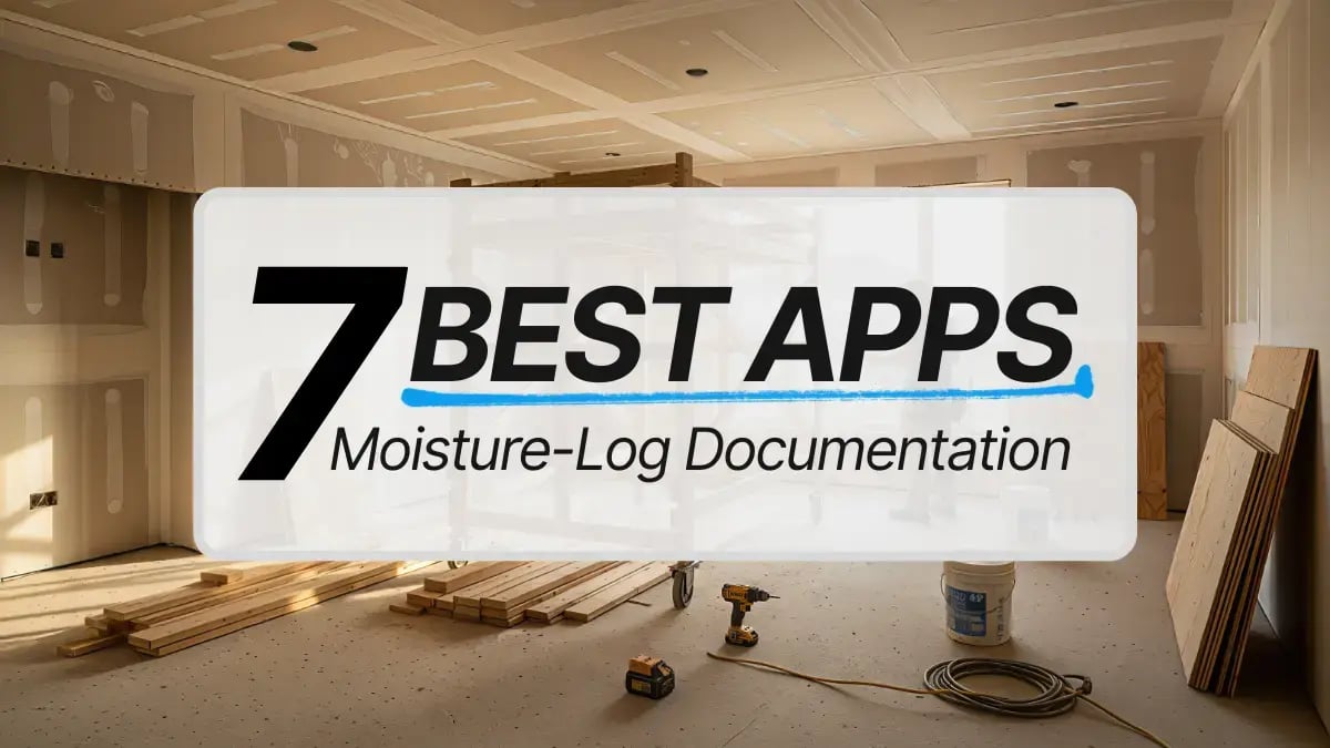 7 best apps for moisture-log documentation