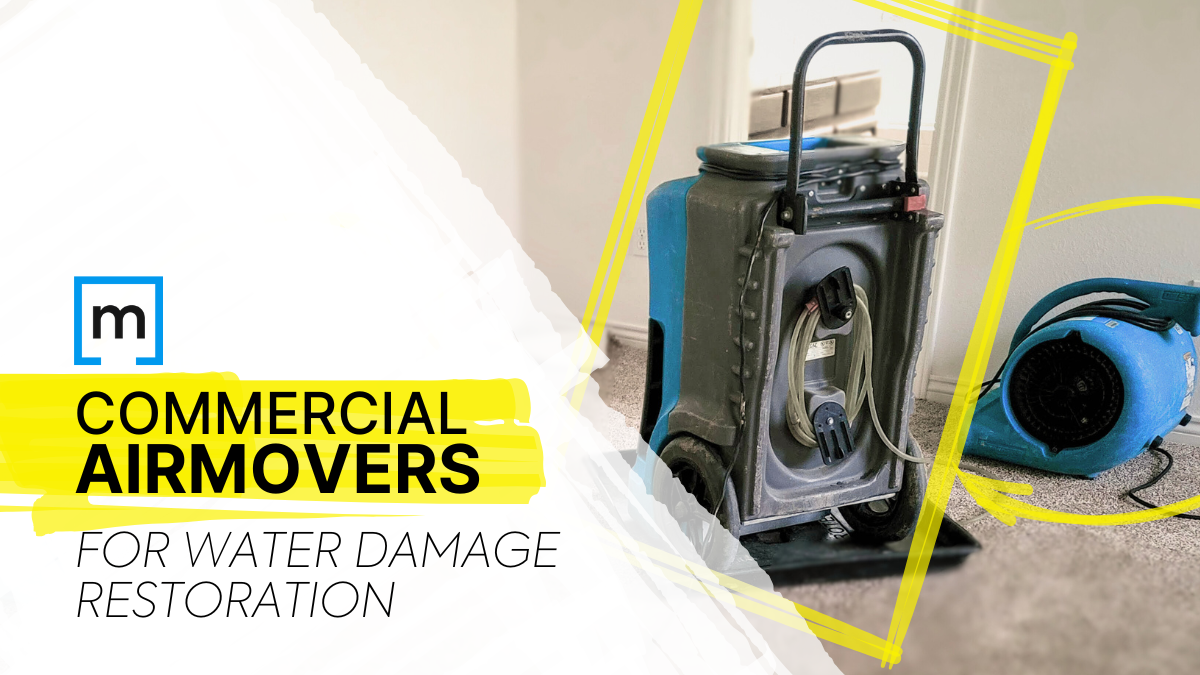 COMMERCIAL AIRMOVERS FOR WATER DAMAGE