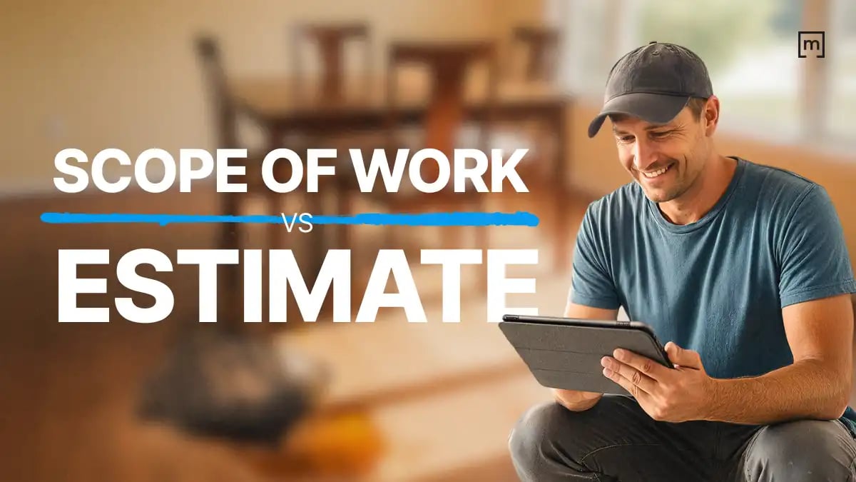 Scope of Work vs Estimate- a man friendly contractor checking his created scope of work