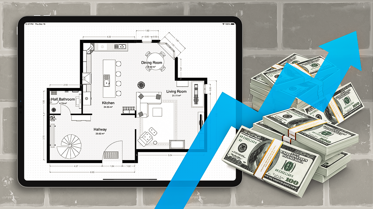 Sell your digital floor plans to realtors - gaining money selling digital floor plans 